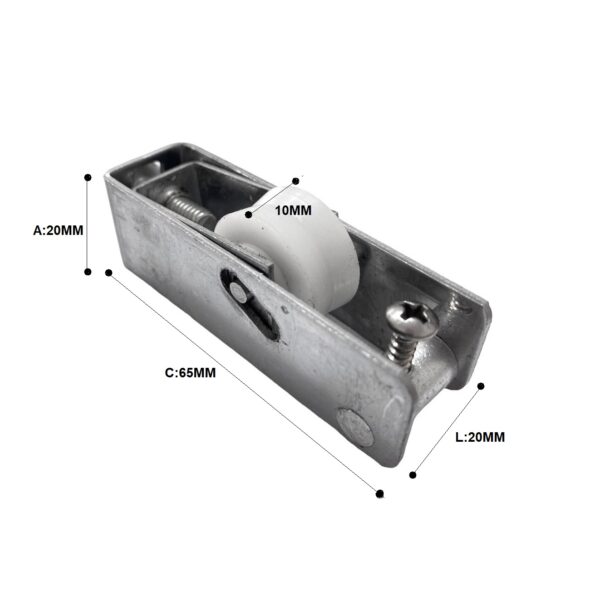 Roldana Simples Linha Suprema Em Inox Para Trilho Convencional (RTCS80) - Image 2